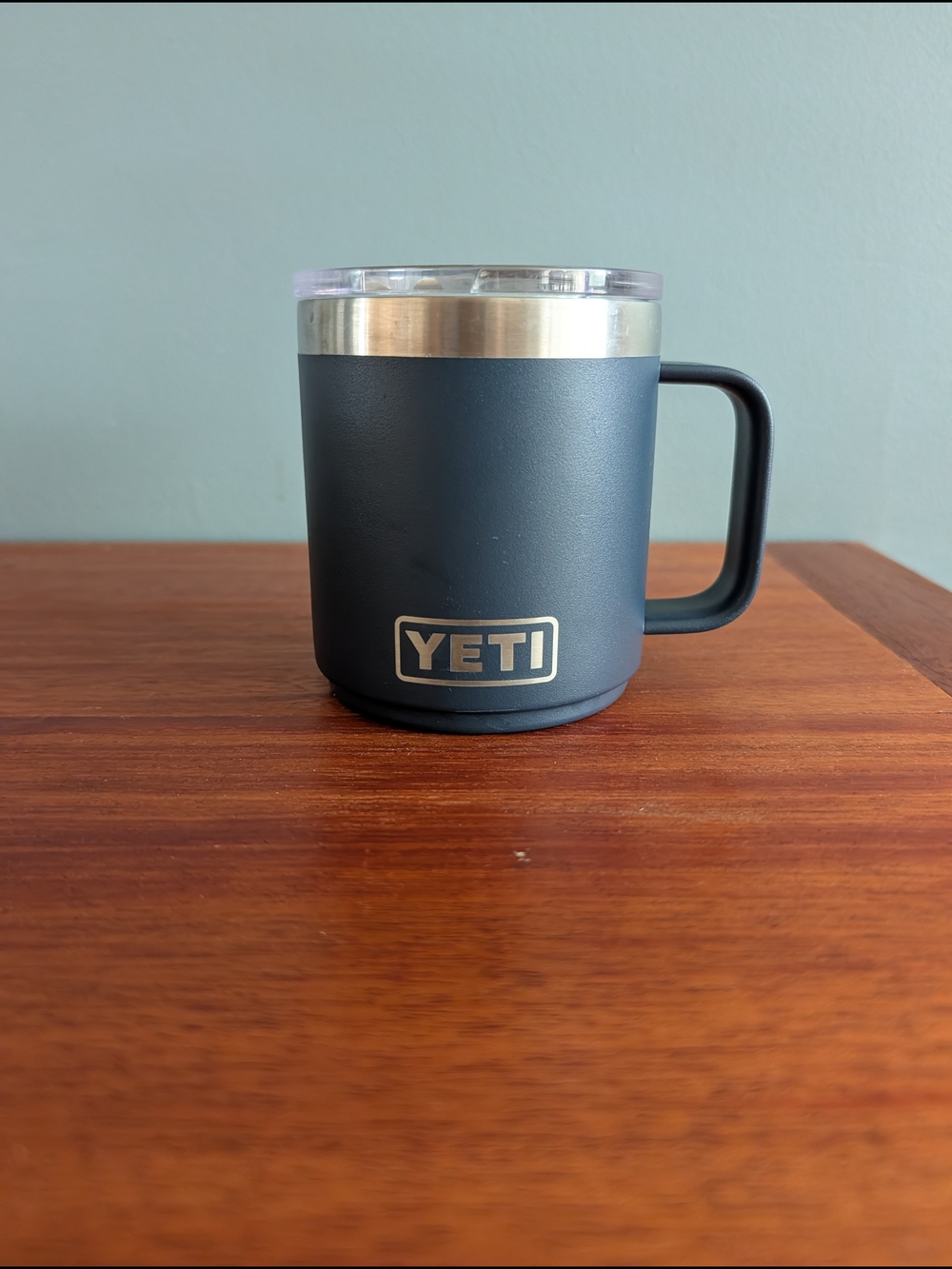 YETI Rambler 10 oz - Navy Blue, branded